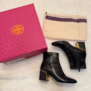 Tory Burch Black Juliana Heeled Bootie - size 8